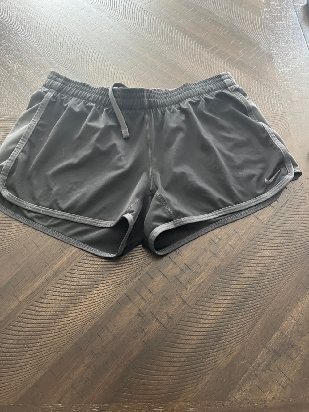 Nike Women's Gray Elastic Waist Athletic Shorts